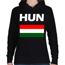 PRINTFASHION HUN - Női kapucnis pulóver - Fekete női pulóver, kardigán