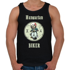 PRINTFASHION HUNGARIAN BIKER - Férfi atléta - Fekete atléta, trikó