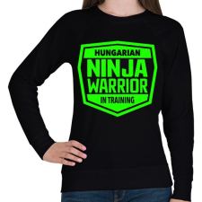 PRINTFASHION Hungarian Ninja Warrior - Női pulóver - Fekete női pulóver, kardigán