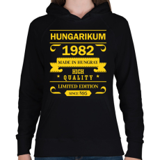 PRINTFASHION Hungarikum - Évszámmal - Női kapucnis pulóver - Fekete