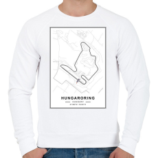 PRINTFASHION Hungaroring - Férfi pulóver - Fehér