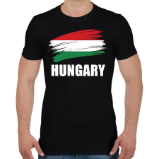 PRINTFASHION Hungary 1 - Férfi póló - Fekete férfi póló