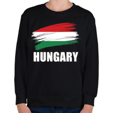 PRINTFASHION Hungary 1 - Gyerek pulóver - Fekete gyerek pulóver, kardigán