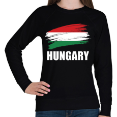 PRINTFASHION Hungary 1 - Női pulóver - Fekete