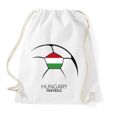 PRINTFASHION Hungary Football - Sportzsák, Tornazsák - Fehér tornazsák