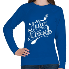 PRINTFASHION Hungry hungarians - Női pulóver - Királykék női pulóver, kardigán