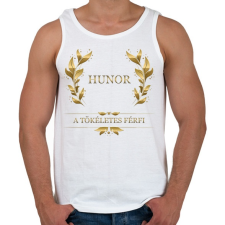 PRINTFASHION Hunor - Férfi atléta - Fehér atléta, trikó