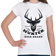 PRINTFASHION Hunter DB. - Női póló - Fehér női póló