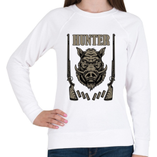 PRINTFASHION Hunter - Női pulóver - Fehér