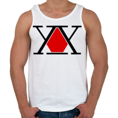 PRINTFASHION Hunter X Logo - Férfi atléta - Fehér