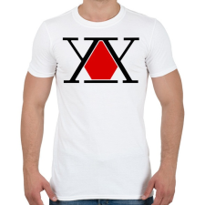 PRINTFASHION Hunter X Logo - Férfi póló - Fehér férfi póló