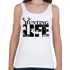 PRINTFASHION Hunting Life - Női atléta - Fehér női trikó