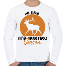 PRINTFASHION Hunting season - Férfi pulóver - Fehér férfi pulóver, kardigán