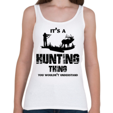 PRINTFASHION Hunting thing - Női atléta - Fehér női trikó