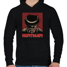 PRINTFASHION HUNTMAN - Férfi kapucnis pulóver - Fekete