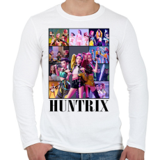 PRINTFASHION Huntrix Kpop Demon Hunters - Férfi hosszú ujjú póló - Fehér