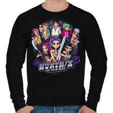 PRINTFASHION Huntrix Kpop Demon Hunters - Férfi pulóver - Fekete férfi pulóver, kardigán