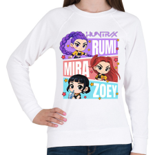 PRINTFASHION Huntrix - Kpop Demon Hunters - Női pulóver - Fehér női pulóver, kardigán