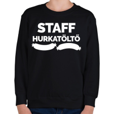 PRINTFASHION Hurkatöltő Staff - Gyerek pulóver - Fekete gyerek pulóver, kardigán