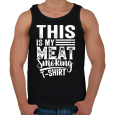 PRINTFASHION Hús füstölős póló - Férfi atléta - Fekete