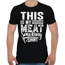 PRINTFASHION Hús füstölős póló - Férfi póló - Fekete férfi póló