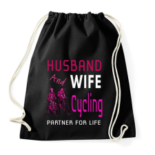 PRINTFASHION HUSBAND AND WIFE-Cycling - Sportzsák, Tornazsák - Fekete tornazsák