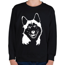 PRINTFASHION husky 2 - Gyerek pulóver - Fekete