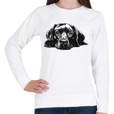 PRINTFASHION Husky Sziluett - Női pulóver - Fehér női pulóver, kardigán