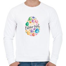 PRINTFASHION husvét18 - Férfi pulóver - Fehér