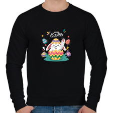 PRINTFASHION husvét20 - Férfi pulóver - Fekete férfi pulóver, kardigán