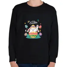 PRINTFASHION husvét20 - Gyerek pulóver - Fekete gyerek pulóver, kardigán
