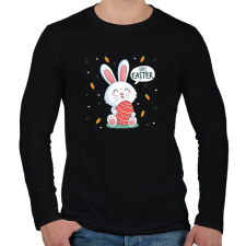 PRINTFASHION husvét24 - Férfi hosszú ujjú póló - Fekete férfi póló