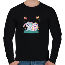 PRINTFASHION husvét26 - Férfi pulóver - Fekete