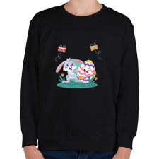 PRINTFASHION husvét26 - Gyerek pulóver - Fekete gyerek pulóver, kardigán