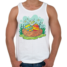 PRINTFASHION husvét28 - Férfi atléta - Fehér atléta, trikó