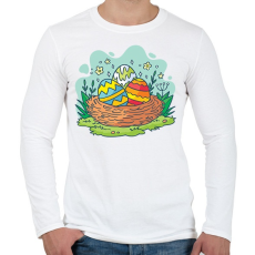 PRINTFASHION husvét28 - Férfi hosszú ujjú póló - Fehér