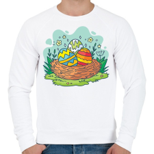 PRINTFASHION husvét28 - Férfi pulóver - Fehér férfi pulóver, kardigán