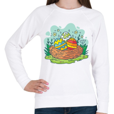 PRINTFASHION husvét28 - Női pulóver - Fehér