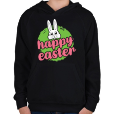 PRINTFASHION husvét9 - Gyerek kapucnis pulóver - Fekete