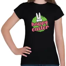 PRINTFASHION husvét9 - Női póló - Fekete női póló