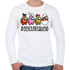 PRINTFASHION Húsvéti Among Us csapat - Férfi hosszú ujjú póló - Fehér férfi póló