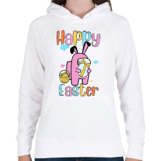 PRINTFASHION Húsvéti Among us - Női kapucnis pulóver - Fehér