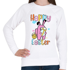 PRINTFASHION Húsvéti Among us - Női pulóver - Fehér női pulóver, kardigán