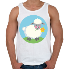 PRINTFASHION Húsvéti bárány - Férfi atléta - Fehér atléta, trikó