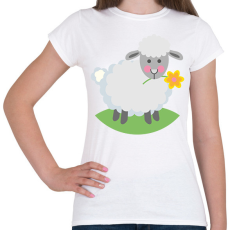 PRINTFASHION Húsvéti bárány - Női póló - Fehér