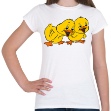 PRINTFASHION Húsvéti kiskacsák - Női póló - Fehér női póló