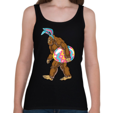 PRINTFASHION Húsvéti Nagyláb - Női atléta - Fekete