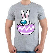 PRINTFASHION Húsvéti nyuszi - Among us - Férfi póló - Sport szürke férfi póló