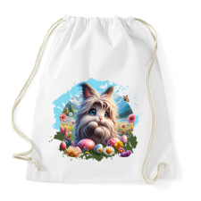 PRINTFASHION Húsvéti nyuszi - Sportzsák, Tornazsák - Fehér tornazsák