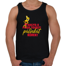PRINTFASHION HÚSVÉTI PÁLINKA - Férfi atléta - Fekete